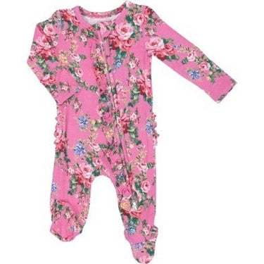 Angel Dear - 2 Way Zipper Footie - Dream Cottage Floral