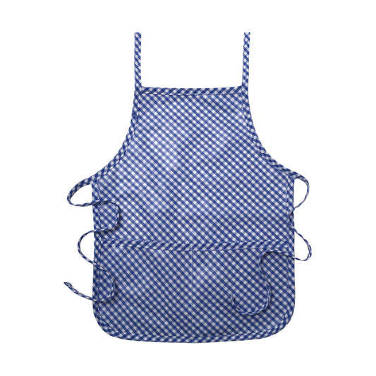 3 Marthas - Laminate Apron Royal Blue Check