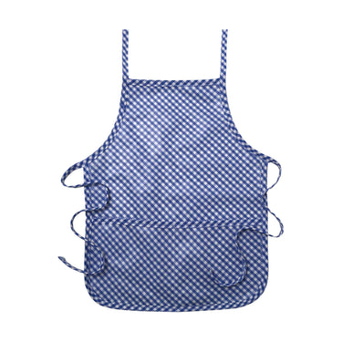 3 Marthas - Laminate Apron Royal Blue Check