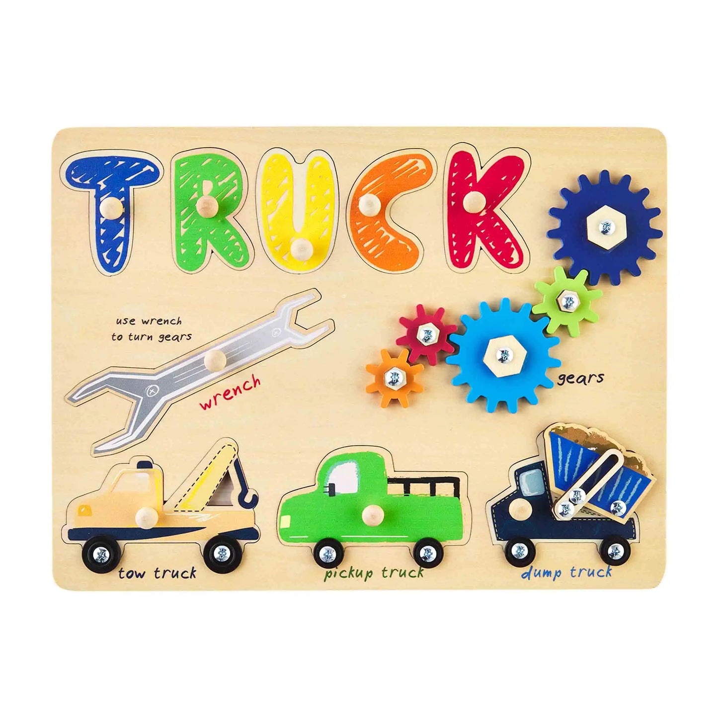 mud pie - Truck Busy Board Wood Puzzle