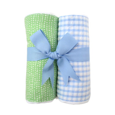 3 Marthas - 2 Burp Cloths - Train Set