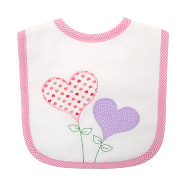 3 Marthas - Heart Balloons Feeding Bib