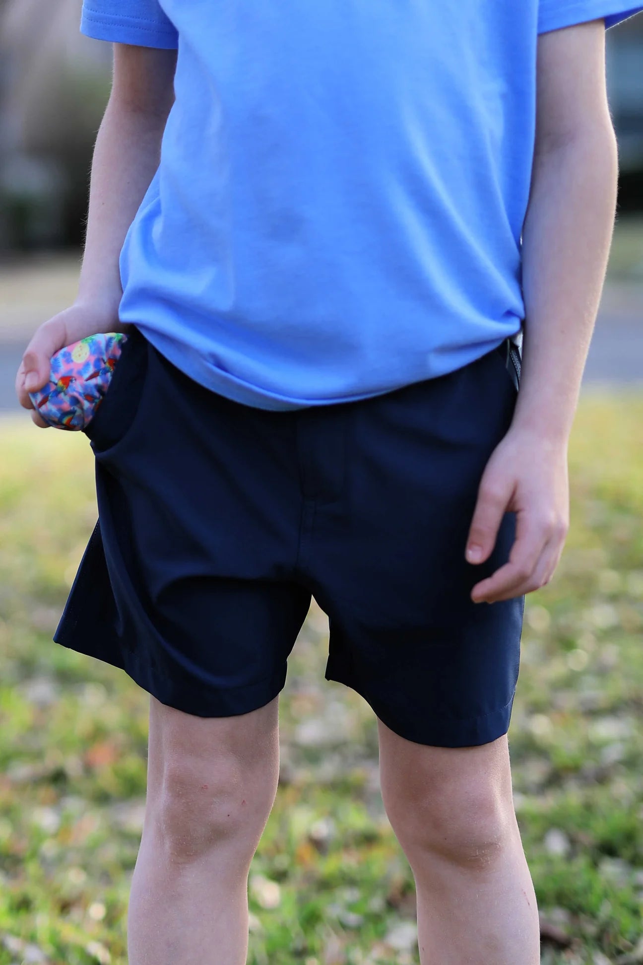 Burlebo - Everyday Shorts - Navy - Parrot Pockets