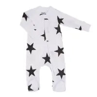Sammy & Nat - Bold Star Print Zipper Romper