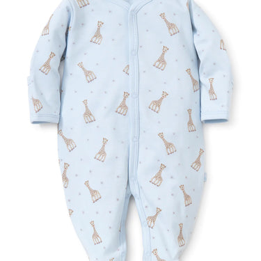 Kissy Kissy Sophie La Giraffe Print Footie - Light Blue