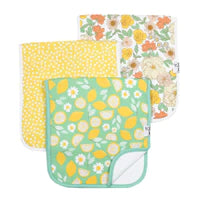 Copper Pearl - Burp Cloth Set (3-pack) - Lemon