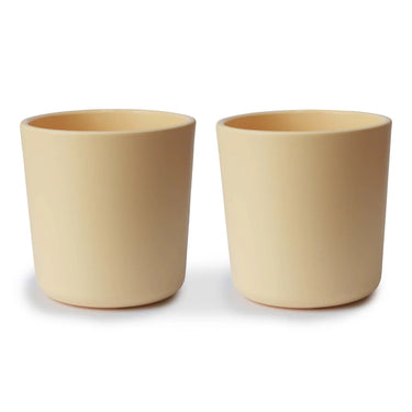Mushie - Dinnerware Cup, Set of 2 -  Pale Daffodil