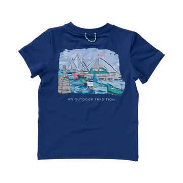 Prodoh - Boys Pro Performance Fishing Tee with Harbor Art Regular price