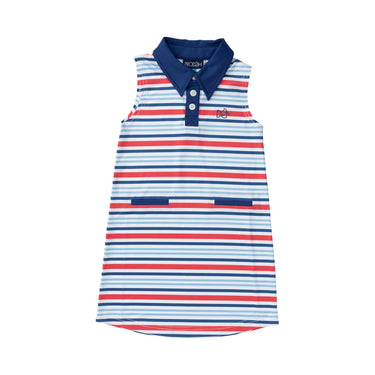 Prodoh - Pro Performance Polo Dress in America Stripe