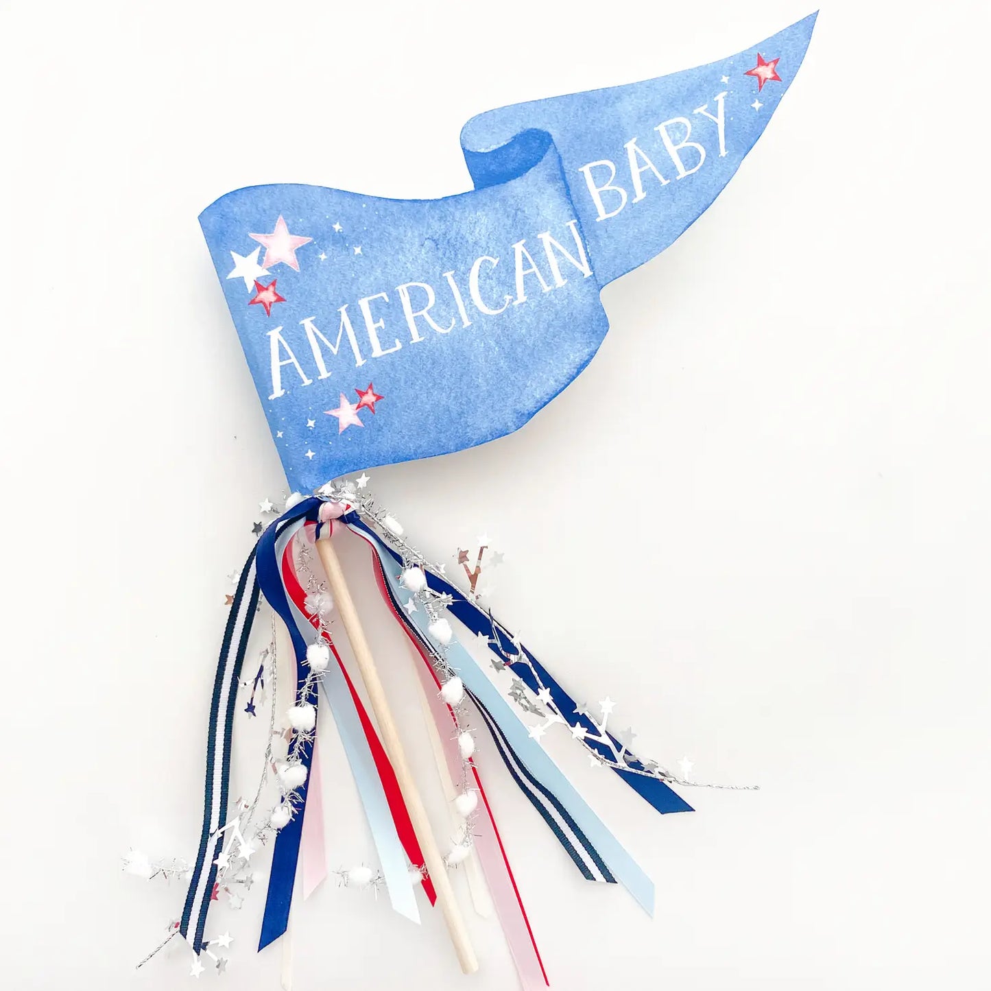 Cami Monet Pennant Flag - American Baby!