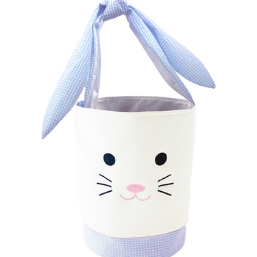 Bits and Bows -  Easter Basket - Pink or Blue Seersucker