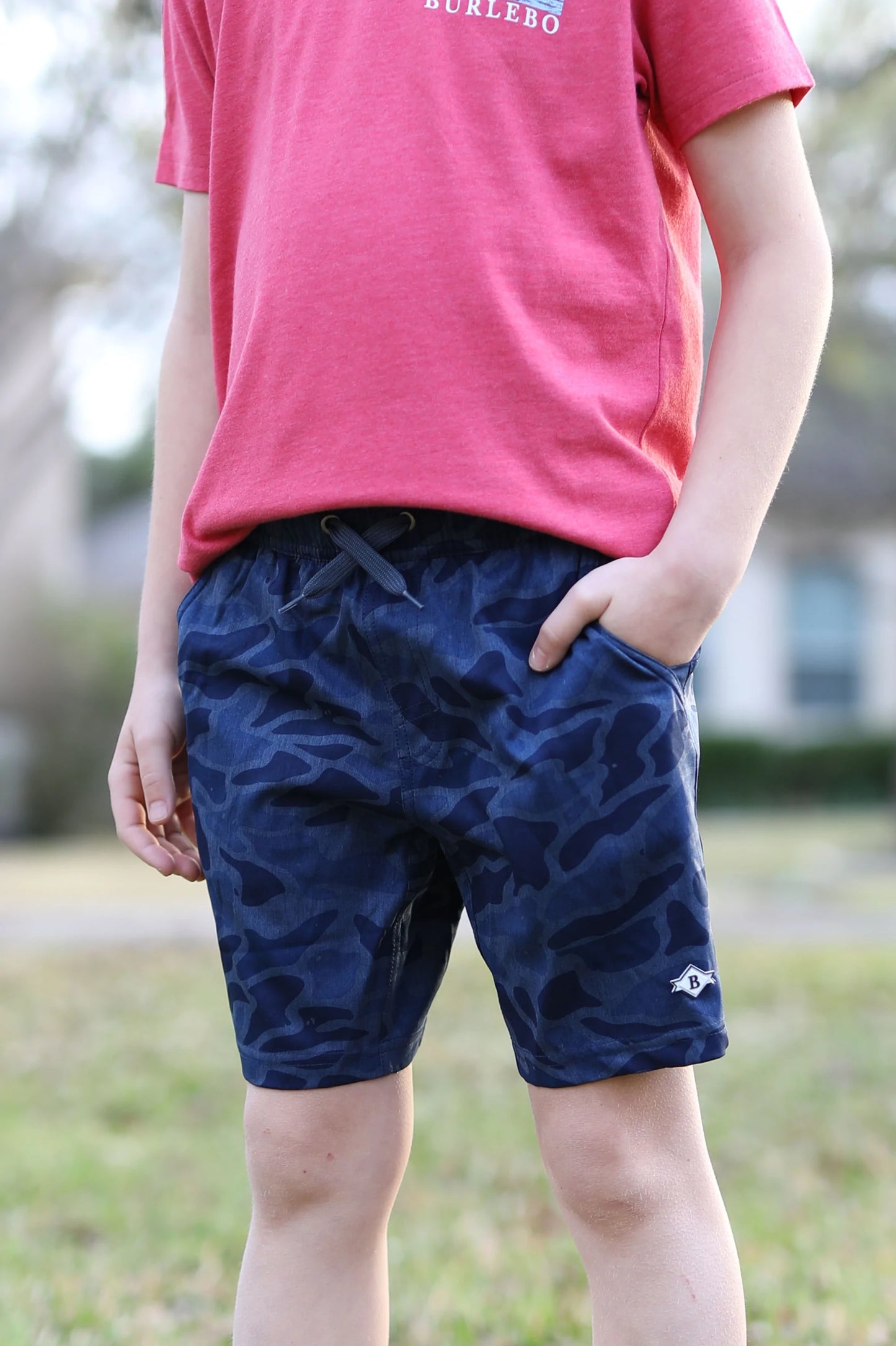 Burlebo Athletic Shorts - Blue Camo