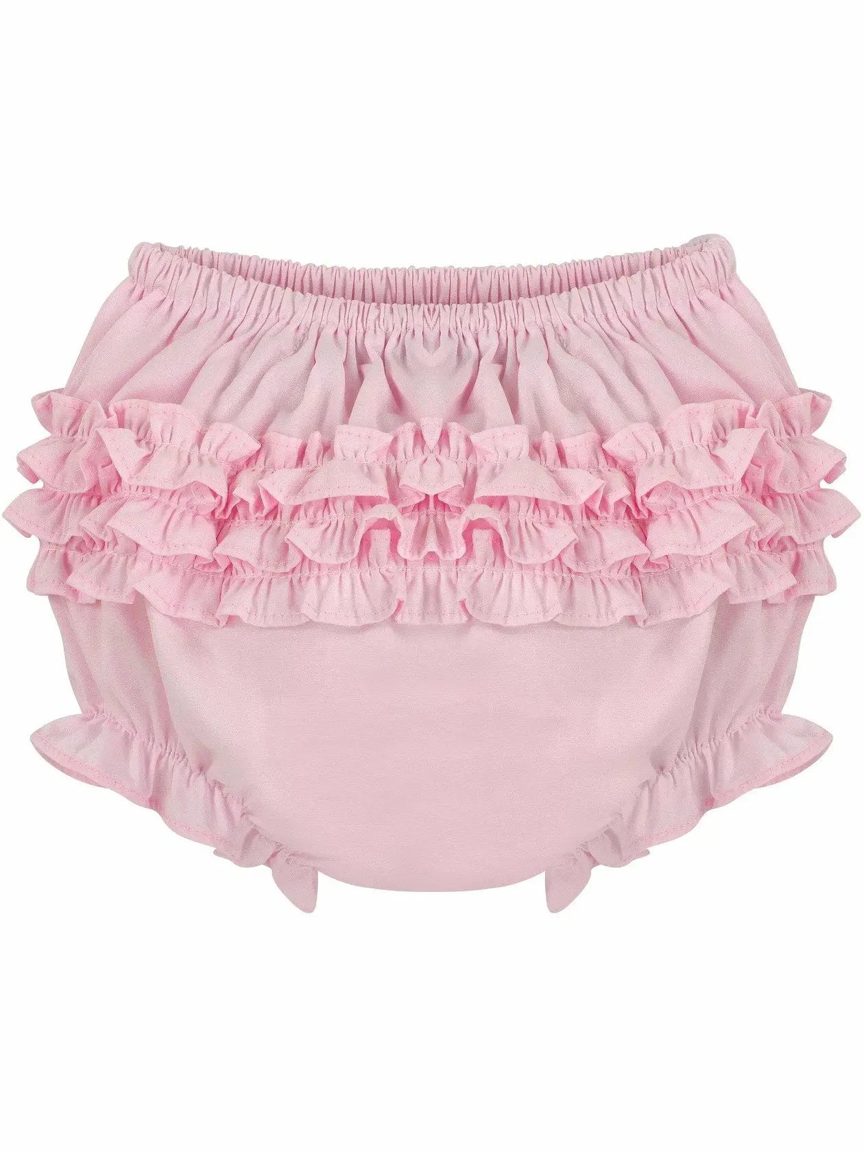 Julius Berger & Carriage Boutique - Baby Girl Bloomers - Ruffled Pink