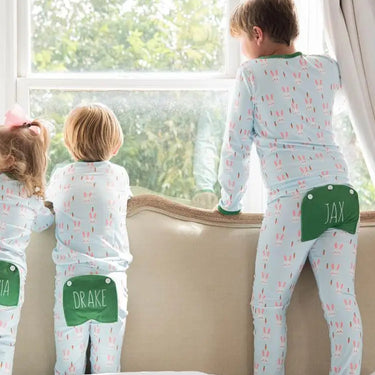 Sugar Bee Clothing Easter Bunny Buttflap Pajamas