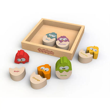 BeginAgain - Color 'N Eggs Bilingual Matching Puzzle
