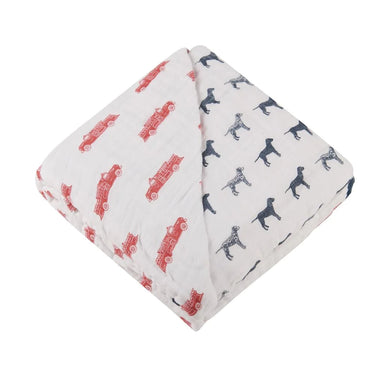 Newcastle -  Fire Truck + Dalmation Blanket