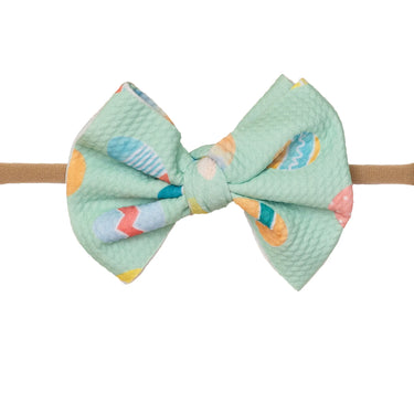Macaron + Me - Easter egg Stretchy Bow Headband