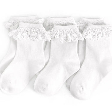 Little Stocking Co. - White Lace Midi 3 Pack