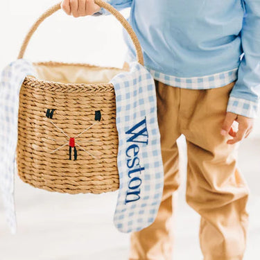 Sugar Bee - Gingham Kids Easter Basket