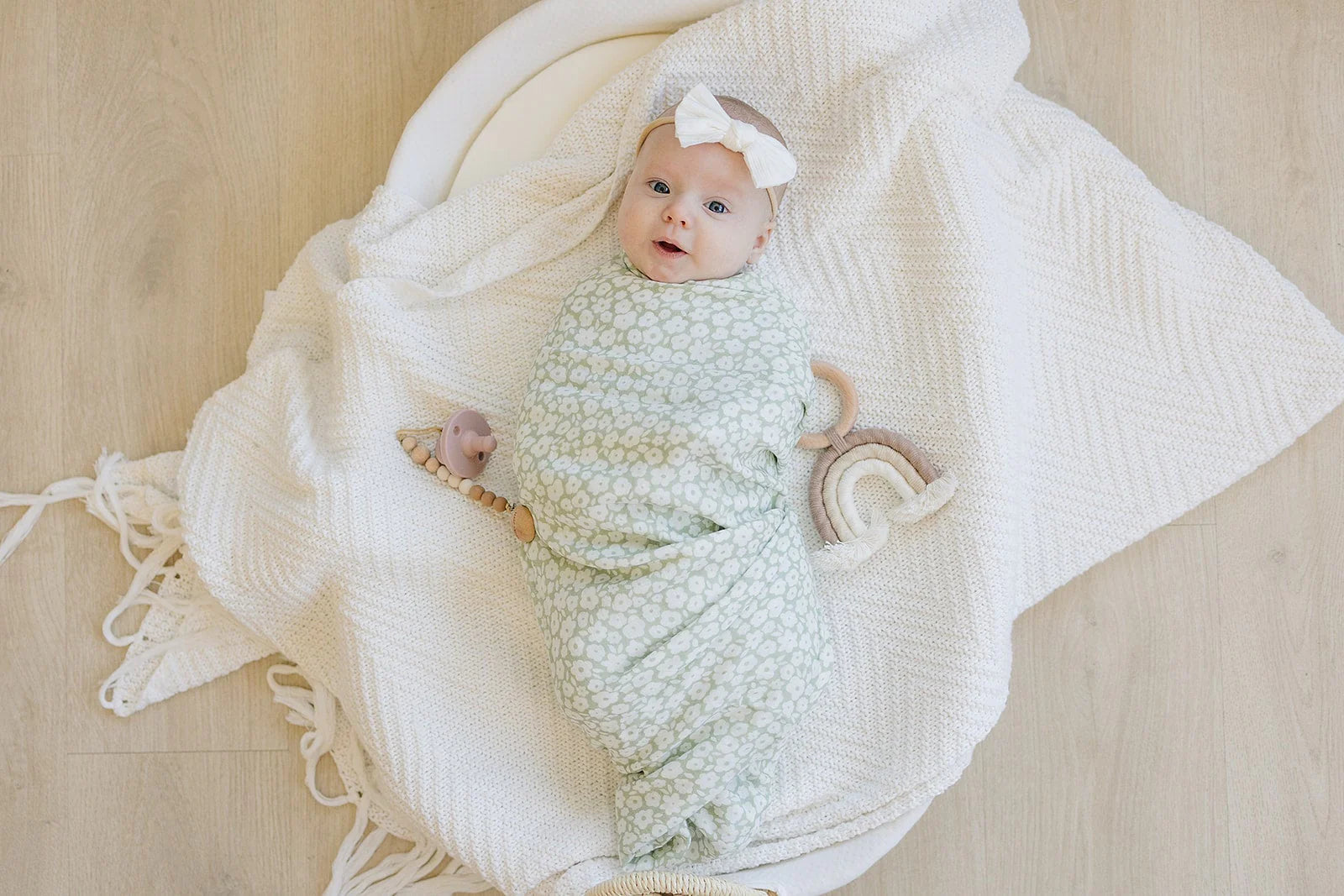 Floral muslin swaddle blanket online