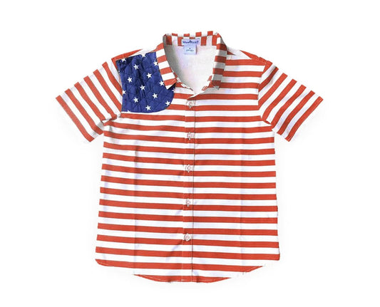 Blue Quail Short Sleeve Shirt - USA